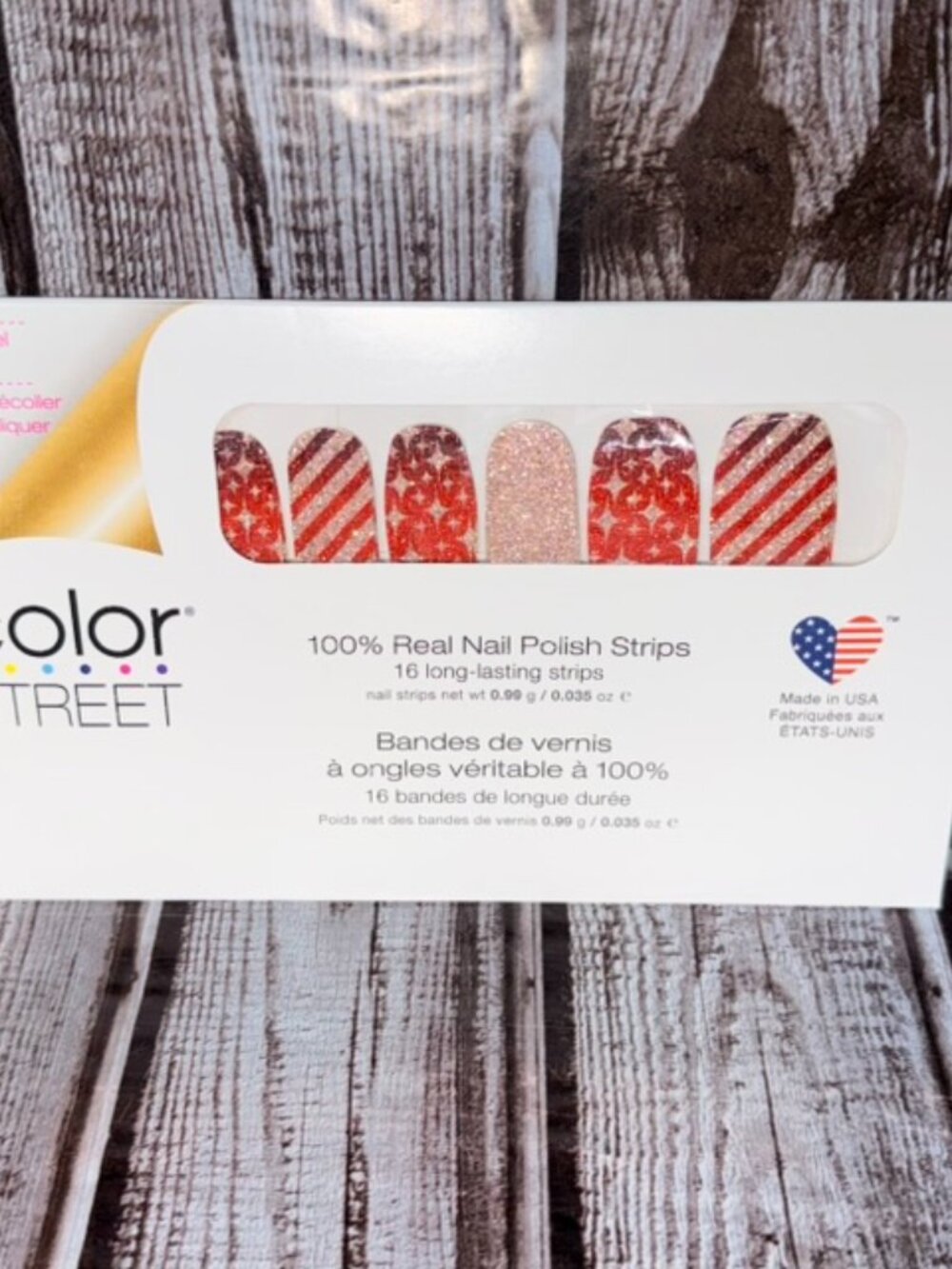 Wrap it Up - Color Street Nail Polish Strips Retired Rose Gold Red Polish